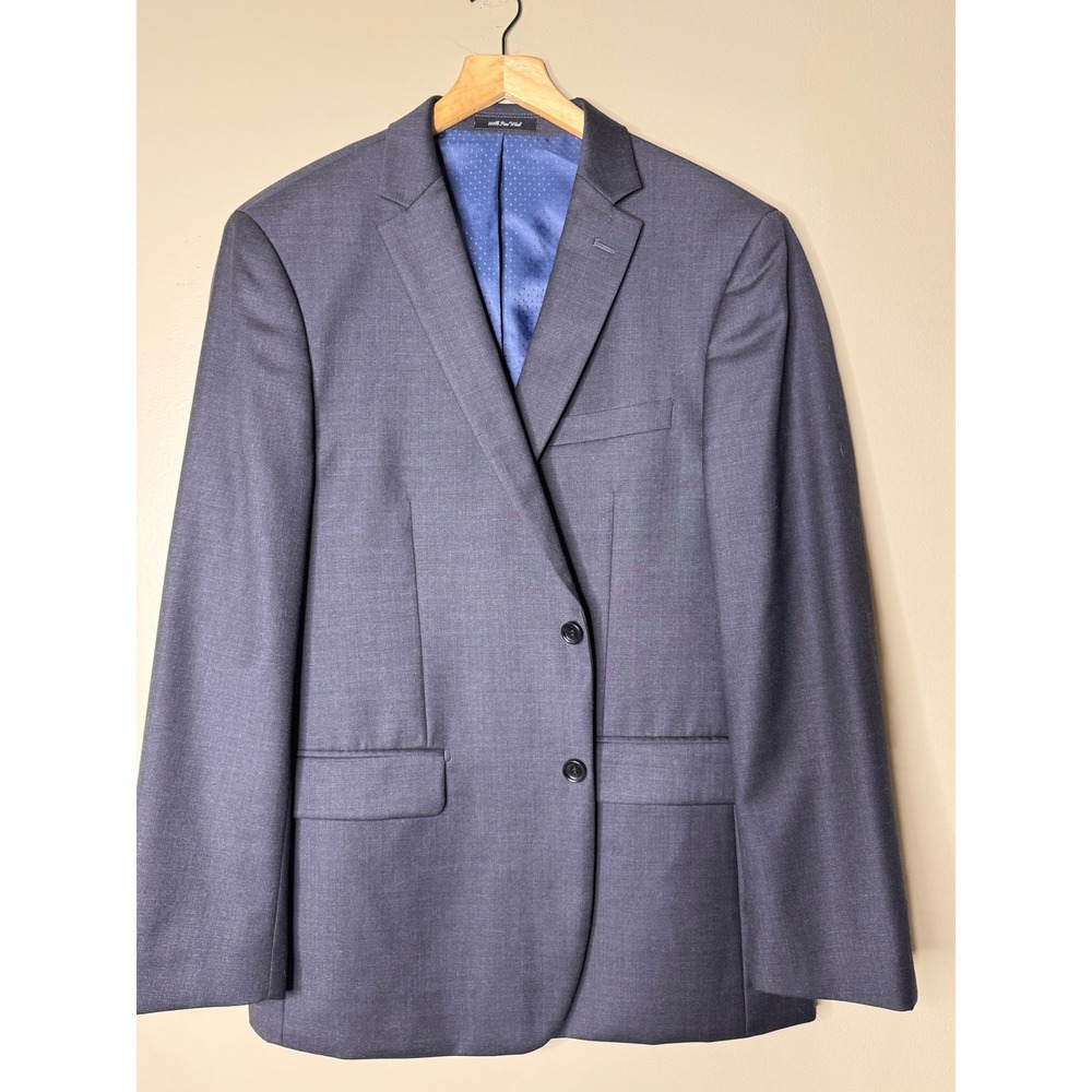 Mantoni Mens 44R Blue 100% Fine Wool 2 Button Blazer Sport Coat Jacket M46306